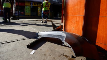   Murió la pasajera del auto chocado por carabinero ebrio en Santiago Centro 