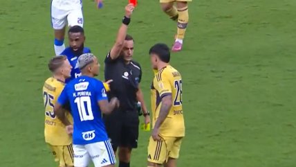   Partido friccionado: Bareiro fue expulsado en visita de Boca a Cruzeiro 