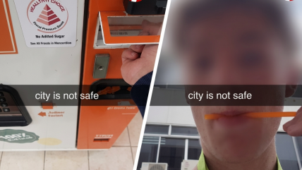   Francés arriesga pena de cárcel por lengüetear una pajilla para sus redes 