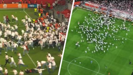  [VIDEO] Hinchas de Friburgo invadieron la cancha para festejar paso a la final  
