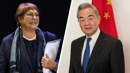   Bachelet se reunió con el canciller chino en medio de su campaña ONU 