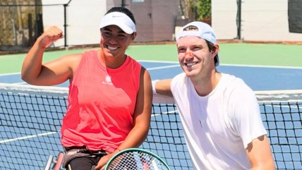   [VIDEO] Macarena Cabrillana entrenó con Nicolás Jarry en Barcelona 