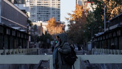   Santiago enfrentó una fría jornada de jueves mundialero 