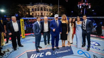   Desafiando el buen gusto, Trump celebró sus 80 años con un ring de UFC en la Casa Blanca 