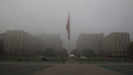   Frío y neblina marcaron la mañana en el centro cívico de Santiago 