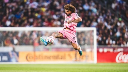   Maxi Falcón apareció en el Mundial para apoyar a Uruguay 