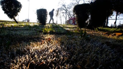   Meteorología pronostica un lunes con mínimas de hasta -4°C en el centro y sur 