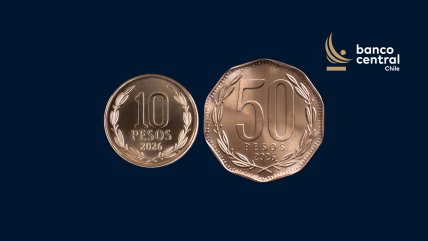  Banco Central presentó nuevas monedas de $10 y $50: Tienen un peso más ligero 