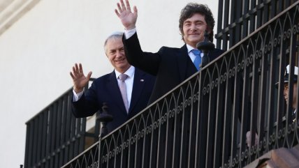   Así fue el paso del presidente argentino, Javier Milei, por La Moneda 