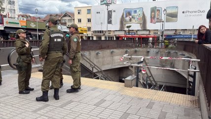   Estación Chile España del Metro debió cerrar por operativo policial 