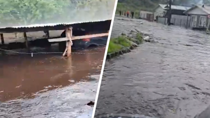   Intensas lluvias y granizos dejan 16 viviendas inundadas en Curacautín 