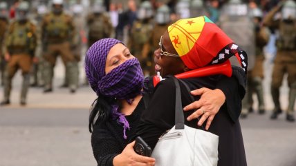  Con 28 detenidos acabó marcha de pueblos originarios del 12 de octubre 