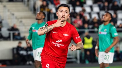   Niklas Castro anotó en goleada de SK Brann en la Conference League 